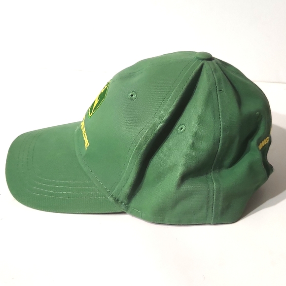John Deere Embroidered Logo Green Baseball Unisex Adjustable Cap - Picture 3 of 6
